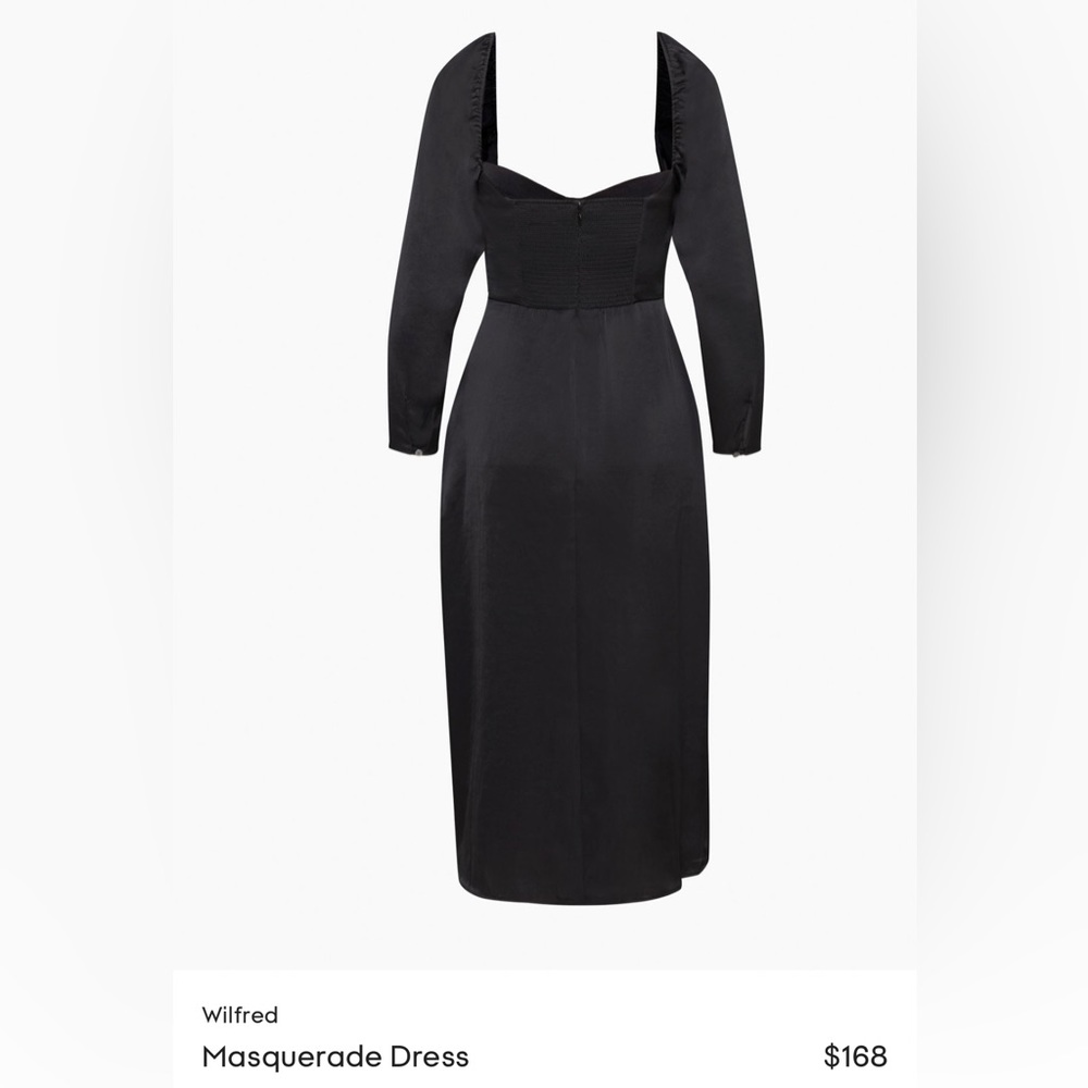 Aritzia Wilfred Mosquerod Satin Formal Wedding Guest Evening Dress New Sz 4 - Picture 7 of 7